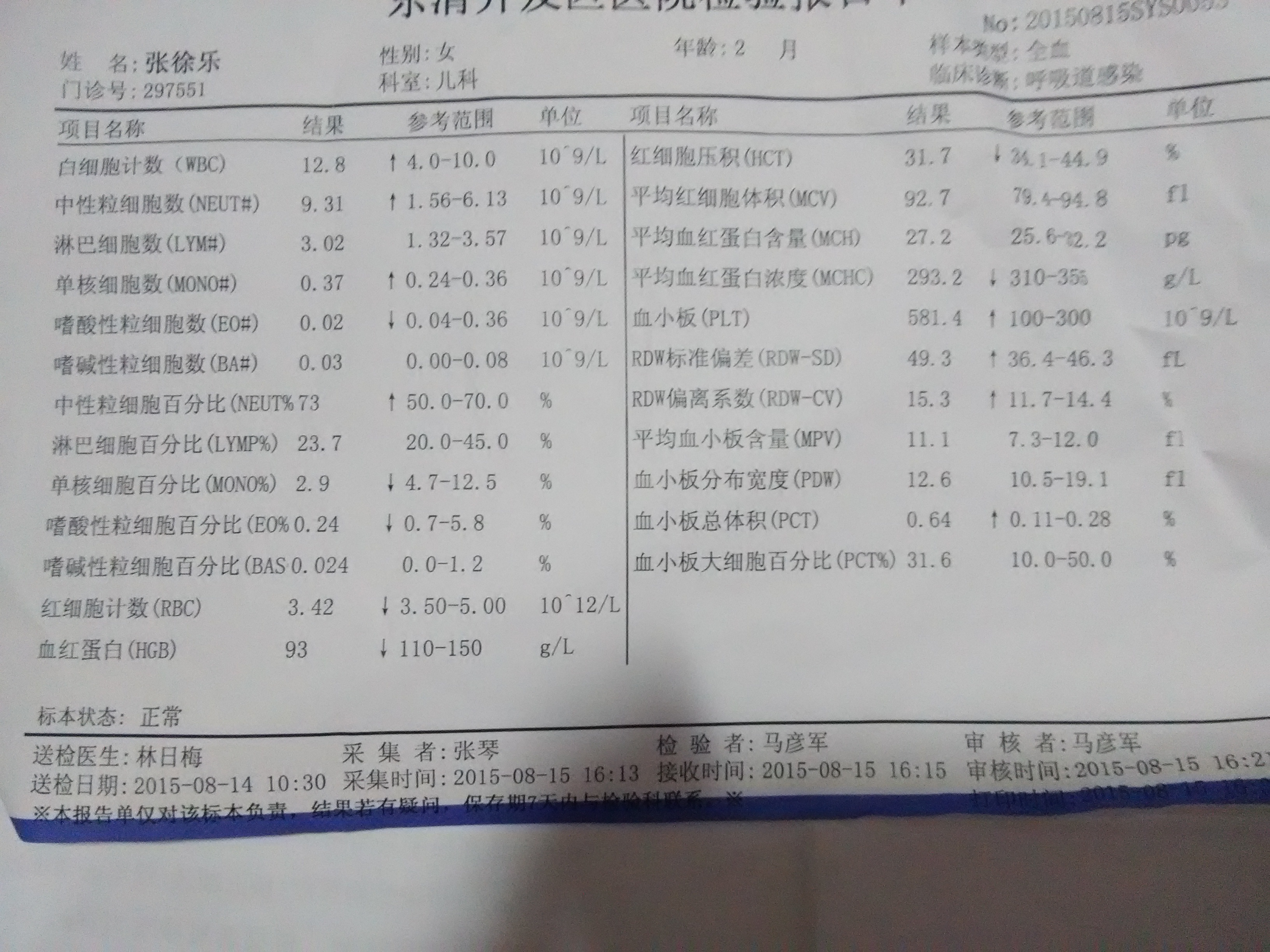 轮状病毒化验单图片