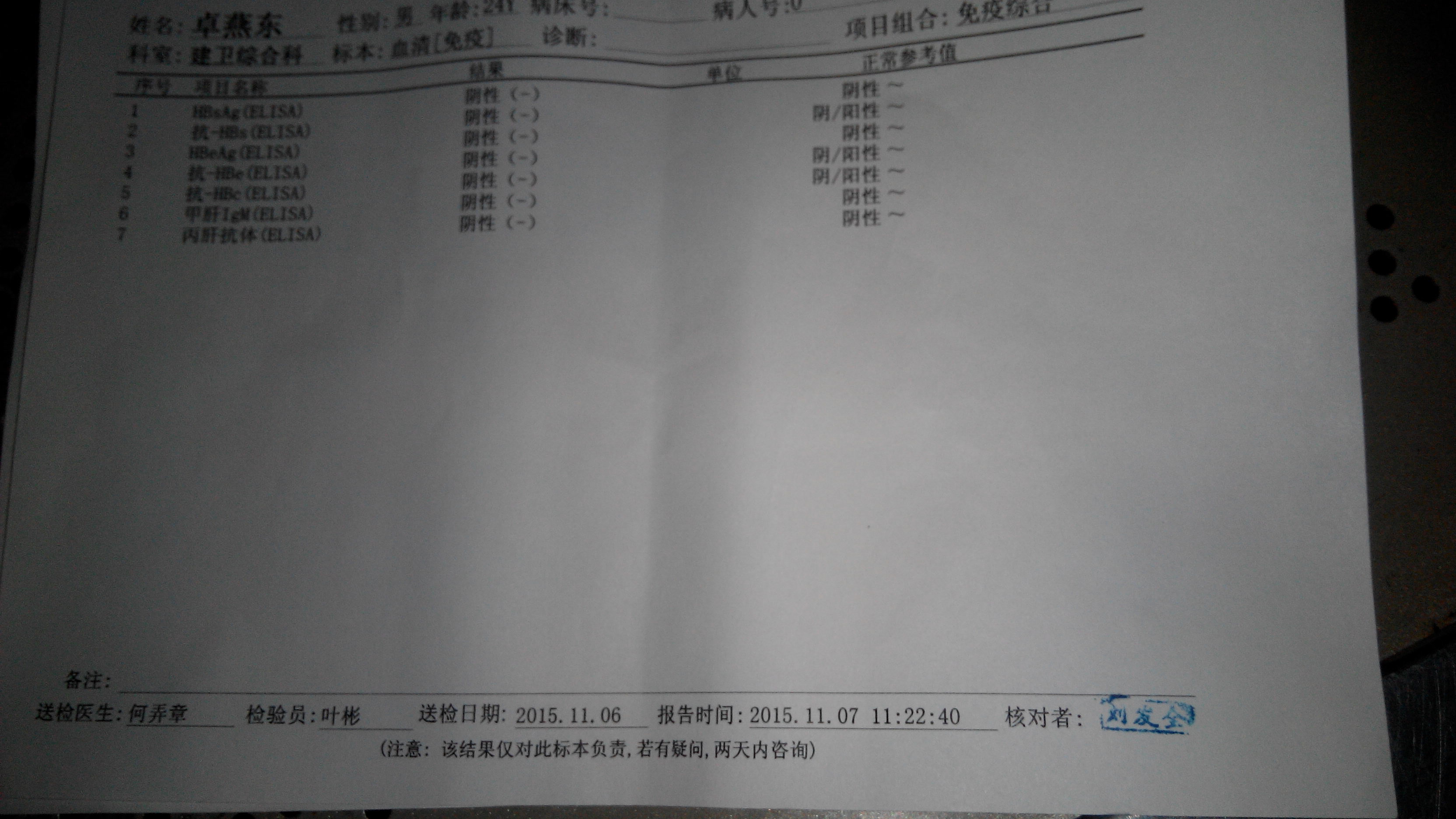 体检时发现alt227和ast117乙肝两对半和甲肝病肝等