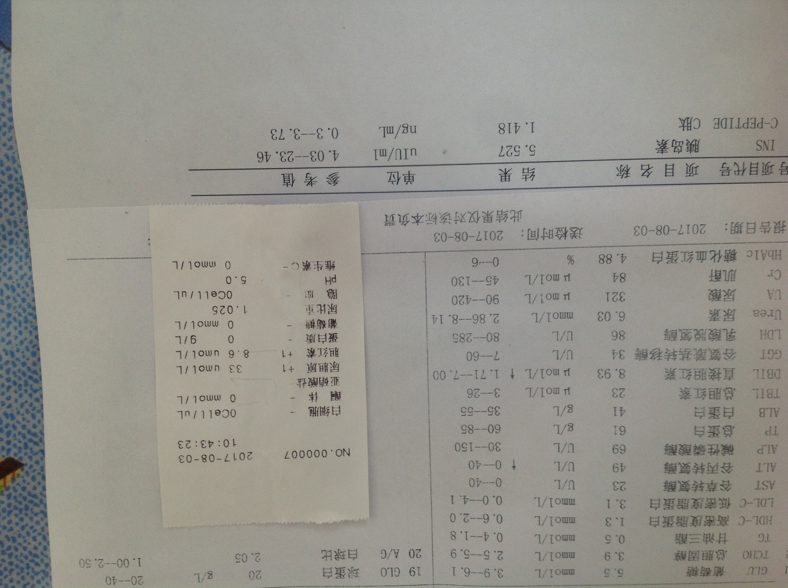 糖尿病化验单图片